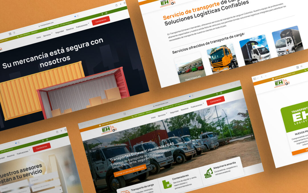 Página web de transporte de carga: Echeverri Hernández