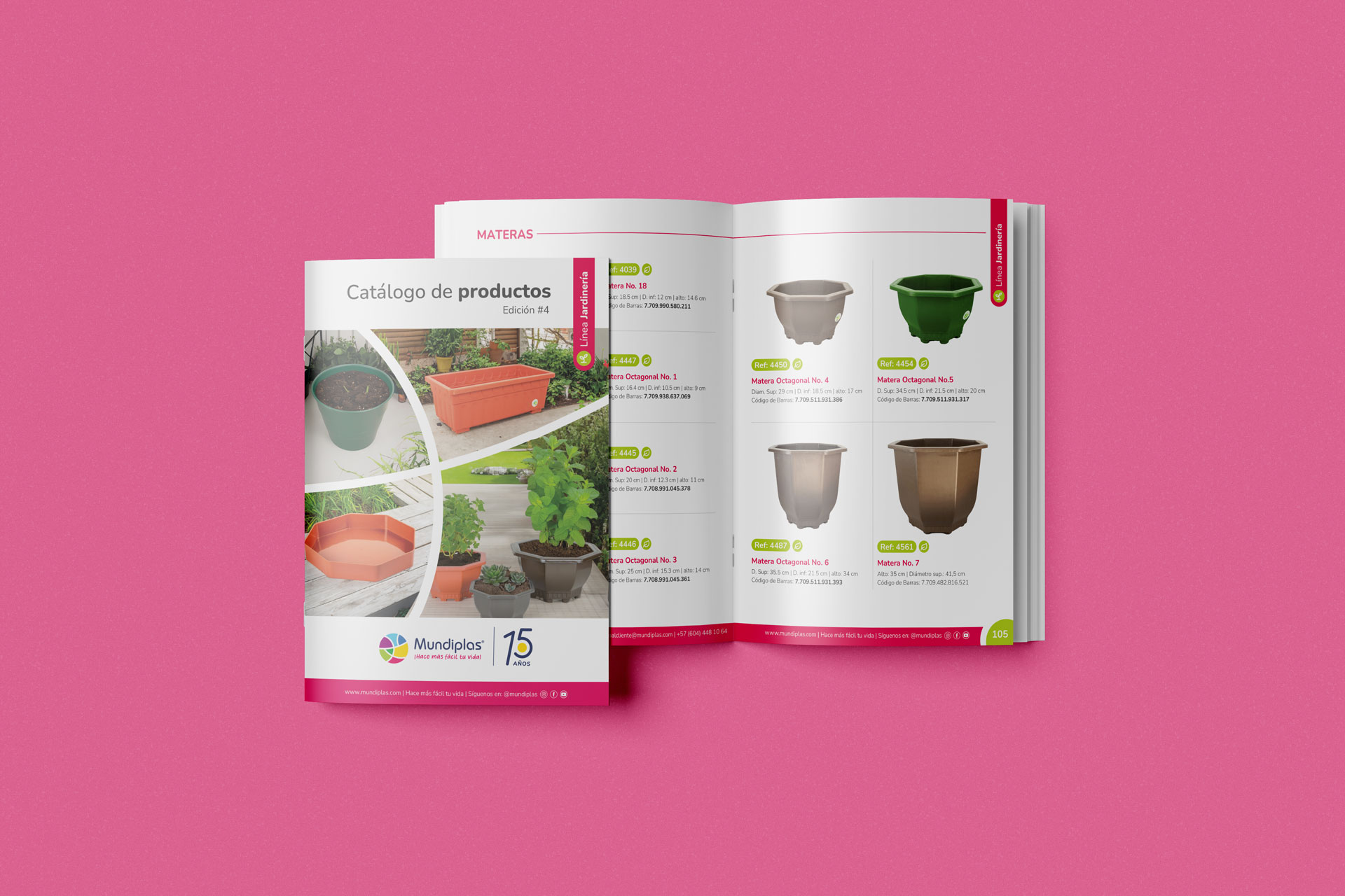 jardineria-catalgoo diseño catálogo de productos plásticos