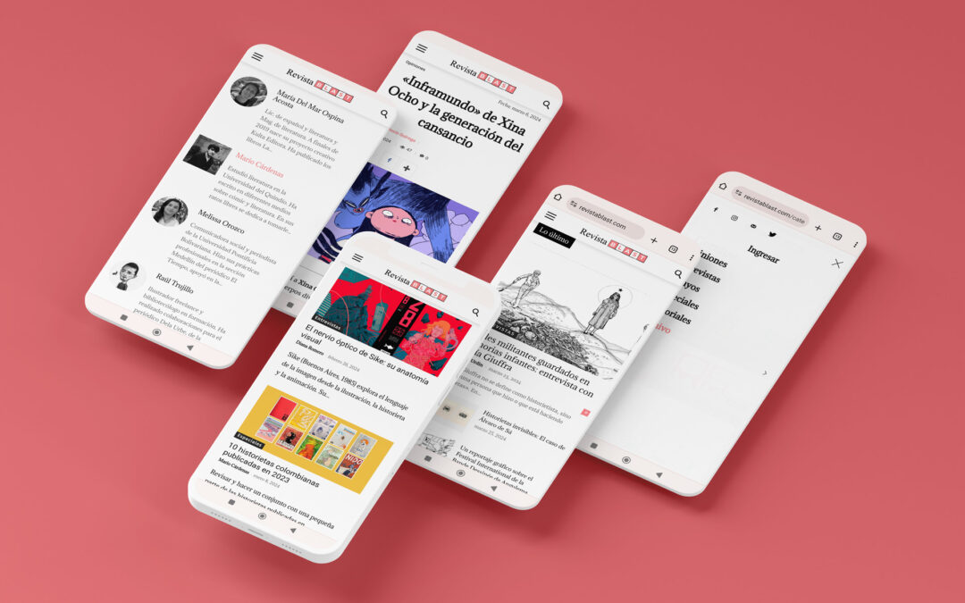 Diseño revista online: Revista Blast