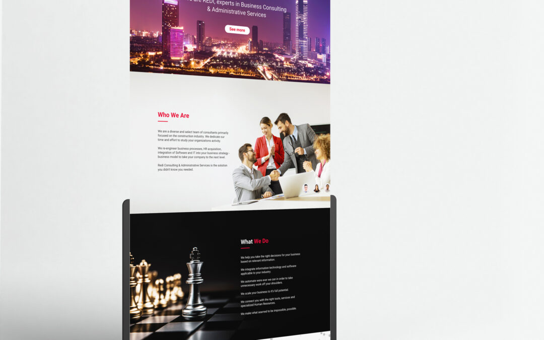 Diseño landing page: Red I