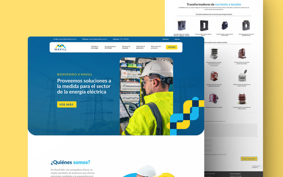Diseño web corporativo: Mavill SAS